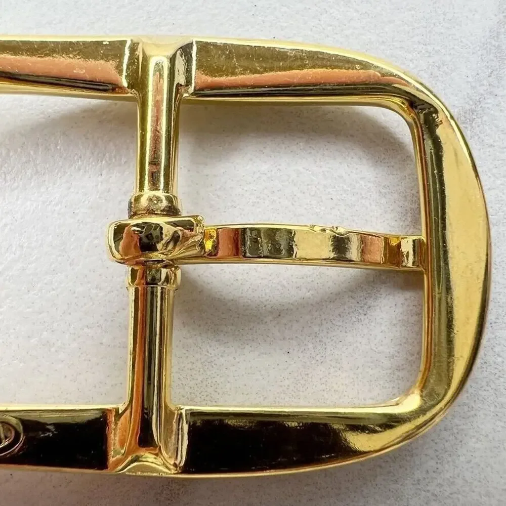 Vintage Gold Tone Simple Basic Belt Buckle for up to 1 Inch Belt